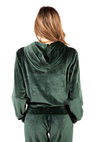 Sunday Dark Green Soft-Touch Velour Tracksuit