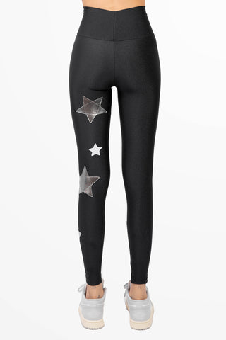 Venere Leggings Stelle Argento e Bianche con Baschina