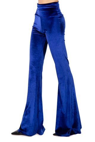 Skyfall Pantalone in Velluto Bluette