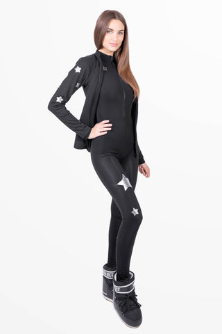 Cortina Tuta nera intera con stelle