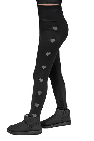 Iron Heart Leggings Little Lady in Lycra Felpata