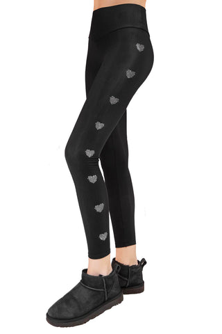 Iron Heart Leggings in Lycra Felpata