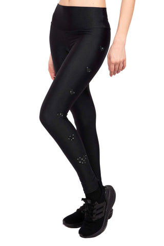 Love Story Leggings con Cuori applicati e vita alta