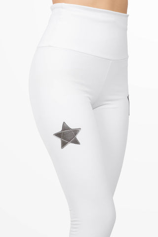 Cortina Winter Leggings vita Alta Bianco
