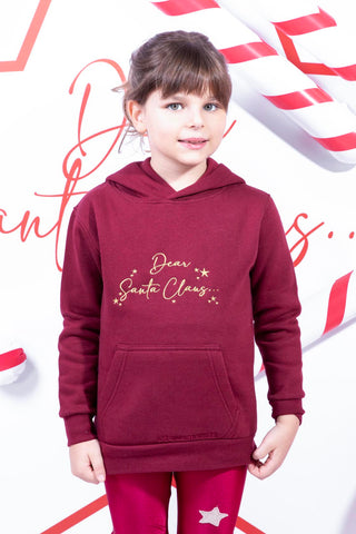 Felpa Dear Santa con Cappuccio Little Lady