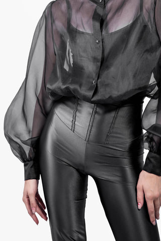 Odile Pantalone in Lycra Setata caviglia dritta