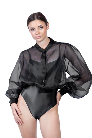 Odile body camicia in Organza di Seta