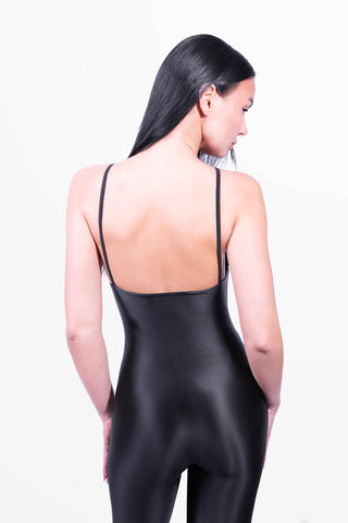 Diamond Mono entero pierna recta Negro