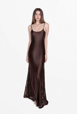 Transparence Dress in Silky Lycra and Lace