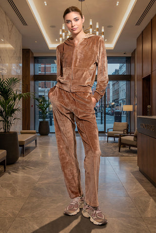 Sunday Diamond Tuta Completa in Ciniglia Soft Touch Cappuccino