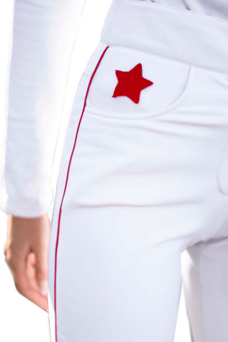Gstaad Pantalone da Sci Bianco