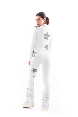 Gstaad White overall silver stars