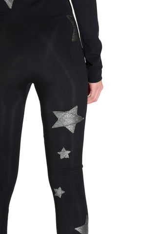 Cortina black skisuit with silver stars